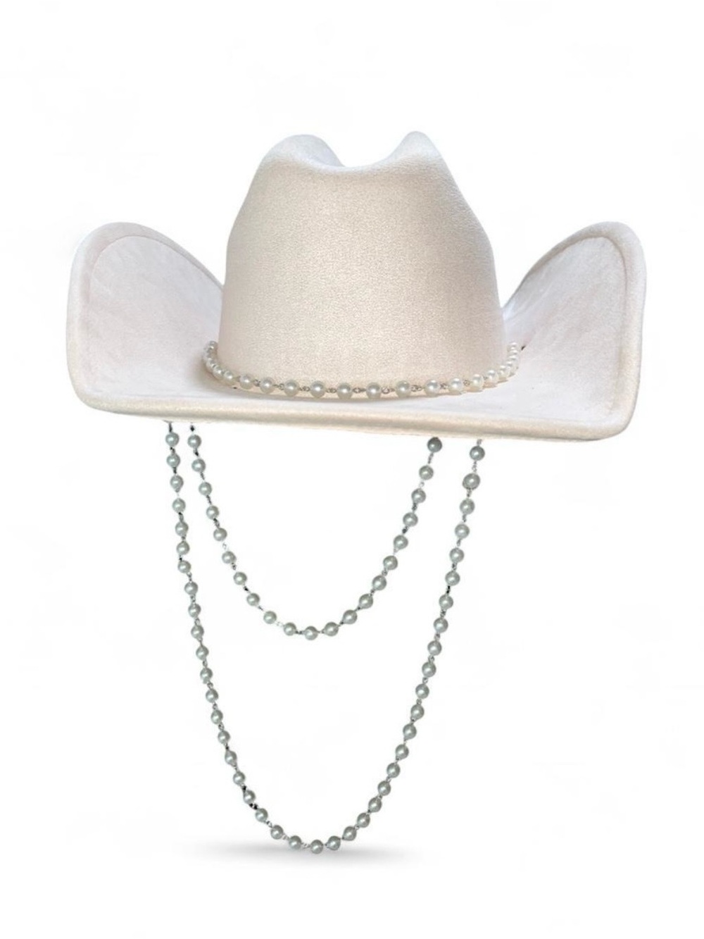 Pink Cowgirl Hat Pearls Trim Festival Western Bridal Nashville Boho Sun Summer